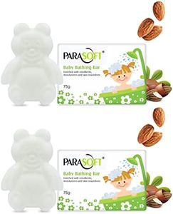 Parasoft Baby Soap for Baby's Sensitive Skin Gentle Cleansing Bathing Bar with Jojoba Oil, Almond Oil & Vitamin E Moisturising and Nourishing Dermatologically Tested, Paraben Free - 75 gm (Pack of 2)