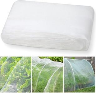 MLUOTALY Garden Netting, 10 x 50 Ft Insect Bird Netting, Ultra Fine Mesh Netting for Vegetables Fruits Flowers Crops Greenhouse Row Cover Raised Bed Patio Mesh Netting