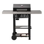 CosmoGrill 3 Burner Gas Barbecue - Premium Black Range, Outdoor BBQ Gas Grill