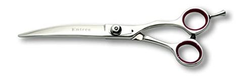 Geib Buttercut Stainless Steel Pet Shears, Professional Grooming Scissors for Dogs & Cats, Comfortable & Durable Shape Scissors, (Entree Curved Scissor, 7.5 Inches)