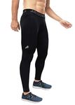 ReDesign Apparels Men's Nylon Athletic Fit Compression Pants (Medium, Black)