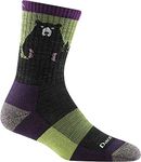 Darn Tough Women's Bear Town Micro Crew Lightweight with Cushion - Medium Lime Merino Wool Socks for Hiking