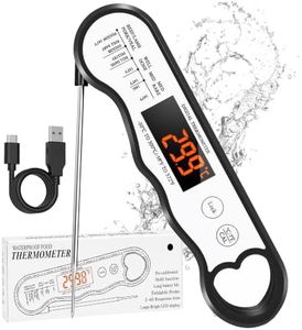 COOLMI Instant Read Meat Thermometer, 2-4 Sec, Waterproof, Rechargeable