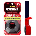 Scotch Extreme Double Sided Tape by 3M, 1M Holds 6.7Kg, Works On Uneven Surfaces, Weather Resistant, Works On Indoor, Outdoor, Auto Interior Surfaces, (L: 1.5m, W: 19mm), Black