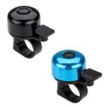 Paliston Bike Bell Bicycle Bell Crisp Sound for Adults Kids Boys Girls Black & Blue