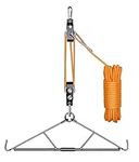 Deer Hanger for Skinning, Deer Hunting Game Hoist Pulley Lift System with Gambrel, Max to 700LB for Hanging and Processing Deer hog Goat