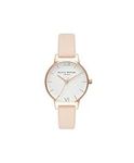 Olivia Burton Analogue Quartz Watch for Women with Blush Leather Strap - OB16MDW21