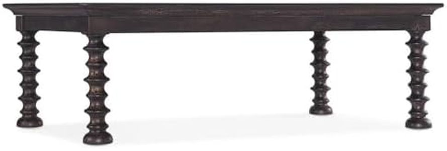 Hooker Furniture Big Sky Wood Turned Leg Cocktail Table in Black