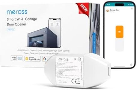 Meross Smart Garage Door Opener, Voice/Remote Control, Compatible with Apple HomeKit Amazon Alexa Google Home SmartThings, Auto Close, with Timer, Add-On to Existing Garage Opener, 2.4GHz WiFi Only
