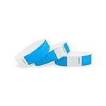 WristCo Neon Blue Tyvek wristbands 