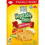 WHEAT THINS Vegetable Thins Family Size Crackers 350g