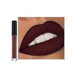 Lipstick,Lip stick,Matte Dark Brown Liquid Lipstick, Lipsticks for Women, Long Lasting Matte Lipstick, Lip Stain Long Lasting Waterproof Quick-Drying Non-Sticky Full-Coverage Lip Gloss