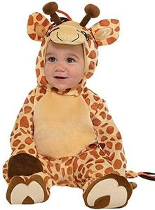Amscan - Costume enfant adorable petite girafe, déguisement bébé, carnaval, fête à thème
