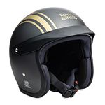 Royal Enfield ISI Certified Open Face Riding Helmet with Excellent Impact Protection, Scratch Resistance, Partially Removable and Washable Comfort Liner Athena Grey, Size: XL(61-62Cm)