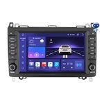 hizpo Android 12 Car Stereo Radio for Mercedes-Benz A-Class B-Class V-Class Sprinter Supports Weather Display Apple Carplay Android Car RDS USB WiFi TPMS Steering Wheel Control (6GB+64GB)