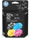 HP 62 Ink Cartridge, Black XL and T