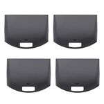 eMagTech 4PCS Replacement Battery Cover Battery Back Door Shell Battery Protector Door Lid Compatible with Sony PSP 1000 Series Console Plastic Console Accessories Black