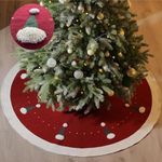 VNPONV Knitted Christmas Tree Skirt