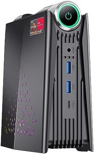 KAMRUI [Gaming PC] Mini PC AMD Ryzen 7 5700U Up to 4.3GHz, 16GB RAM 512GB SSD Small Computer, Radeon Vega 8 Micro Desktop PERF Adjustable, RGB Light, Upgrade Capacity, 4K HDMI DP Type-C