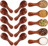 Small Wooden Salt Spoon - Buytra 20 Pack Mini Wood Spoon with Short Handle, Perfect for Small Jars of Jam, Spices, Condiments, Seasoning, Sugar, Honey, Coffee, Tea, Mustard, Ice Cream, Milk Powder