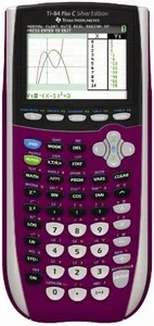 Texas Instruments TI-84 Plus C Silver Edition Graphing Calculator, Raspberry