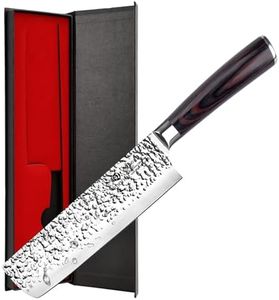 imarku Nakiri Knife Vegetable Meat Cleaver Knife Razor Sharp Chef Knife 7-inch SUS440A Ultimate Japanese Stainless Steel Kitchen Knife with Ergonomic Handle Father's Day Gifts