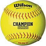 Wilson A9031 ASA Low Optic Yellow Fastpitch Softball - SST 12 Pack