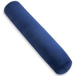 AS AWESLING Body Pillow for Adults, Full Body Pilllow for sleeping, Long Round Cervical Pillow, Bolster Pillow, Side Sleeper Body Pillow with Cover (120 x 20 CM, BLUE)