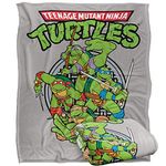 Teenage Mutant Ninja Turtles TMNT Group Silky Touch Super Soft Throw Blanket, 50"x60"