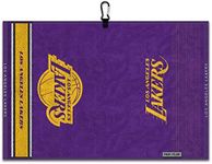 Team Effort LA Lakers Face/Club Jacquard Golf Towel 16" x 24"