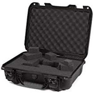 Nanuk 923-1001 Waterproof Hard Case with Foam Insert and Incorporated TSA Approved Travel Lock Latches - Black, Medium Series