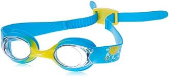 Speedo Infant Sea Squad Illusion Swimming Goggles, Turquoise/Yellow/Clear, One Size
