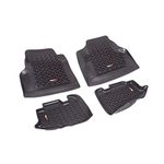 Rugged Ridge Floor Liner Set for Jeep Wrangler TJ/LJ | Front & Rear, 4-Piece Set, All-Terrain, Black | 12987.10 | Fits 1997-2006 Jeep Wrangler TJ/LJ