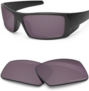 BLAZERBUCK Anti-salt Polarized Replacement Lenses for Oakley Gascan OO9014 - Grey Iridium