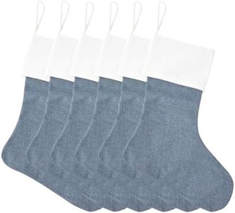 WANZELONYO Christmas Stocking 18 Inch for Sublimaton
