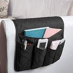 MDSTOP Sofa Couch Chair Armrest Organizer, Fits for Phone, Book, Magazines, TV Remote Control