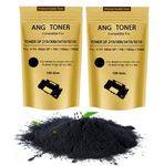 ANG Printers and Inkers ANG 210 SU Toner Powder Pouch Compatible for Use in Ricoh 100 / 111 / 111SU / 200 / 210 / 212SNw / 302(100 Grams x 2) Single Color Ink Toner (Black)