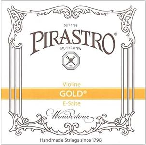 Pirastro Gold Label 4/4 Violin E String - Medium - Steel - Loop End