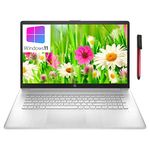 HP 2022 17 17.3" FHD Laptop, Hexa-Core AMD Ryzen 5 5500U (Beat i7-1065G7), 16GB DDR4 RAM, 1TB PCIe SSD, 802.11AC WiFi, Webcam, Type-C, Fingerprint Reader, Windows 11 S, broag 64GB Flash Drive