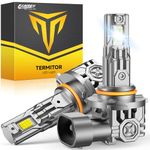 FAHREN 𝐁𝐫𝐢𝐠𝐡𝐭𝐞𝐬𝐭 9012 LED Headlight Bulbs, 1𝟎,𝟎𝟎𝟎𝐋𝐌 𝟏𝟐𝟎𝟎% Ultra-Bright, 1:1 Size Wireless 9012 Headlight Bulbs, 6500K Cool White