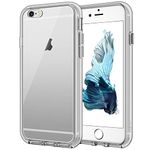 JETech Case for iPhone 6 and iPhone 6s, Non-Yellowing Shockproof Phone Bumper Cover, Anti-Scratch Clear Back (Grey)