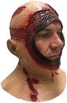 Rubber Johnnies, Bloody Hood MASK, Full Head, Adult, Latex, Jason, Halloween Accessories, Horror, Movie, Scary