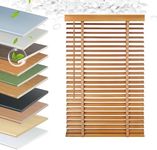 EVOZEN Faux Wood Blinds 2 Inch Cordless, Room Darkening Mini Venetian Horizontal Blinds & Shades for Indoor Windows, Office, Living Room, Bedroom, Multiple Colors