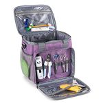 BABEYER Dog Grooming Bag, Dog Grooming Supplies Organizer Tote Bag, Perfect for Pet Grooming Tool Kit Accessories, Purple