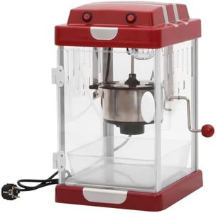 vidaXL Máquina para Hacer Palomitas de Maiz Caseras 2,5Oz Roja Palomitera Casa