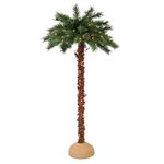 Puleo International 6 Foot Pre-Lit Artificial Palm Tree with 150 UL-Listed Clear Lights