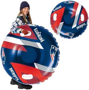 NFL Snow Tube, Officially Licensed Inflatable Sled for Winter Sledding, Durable Cold-Weather Vinyl - New England Patriots