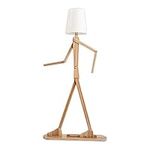 Adjustable Floor Lamp, Solid Wood D
