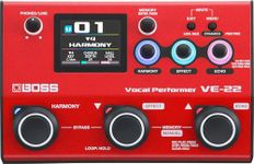 BOSS VE-22 Vocal Performer | Advanced Multi-Effects Processor for Singers | Powerful Harmony & Doubling Functions | Auto Pitch Correction | Ideal for Stage Performance, Recording, Livestreaming & More