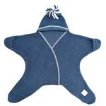 Tuppence and Crumble Star Baby Wrap Denim Size Medium